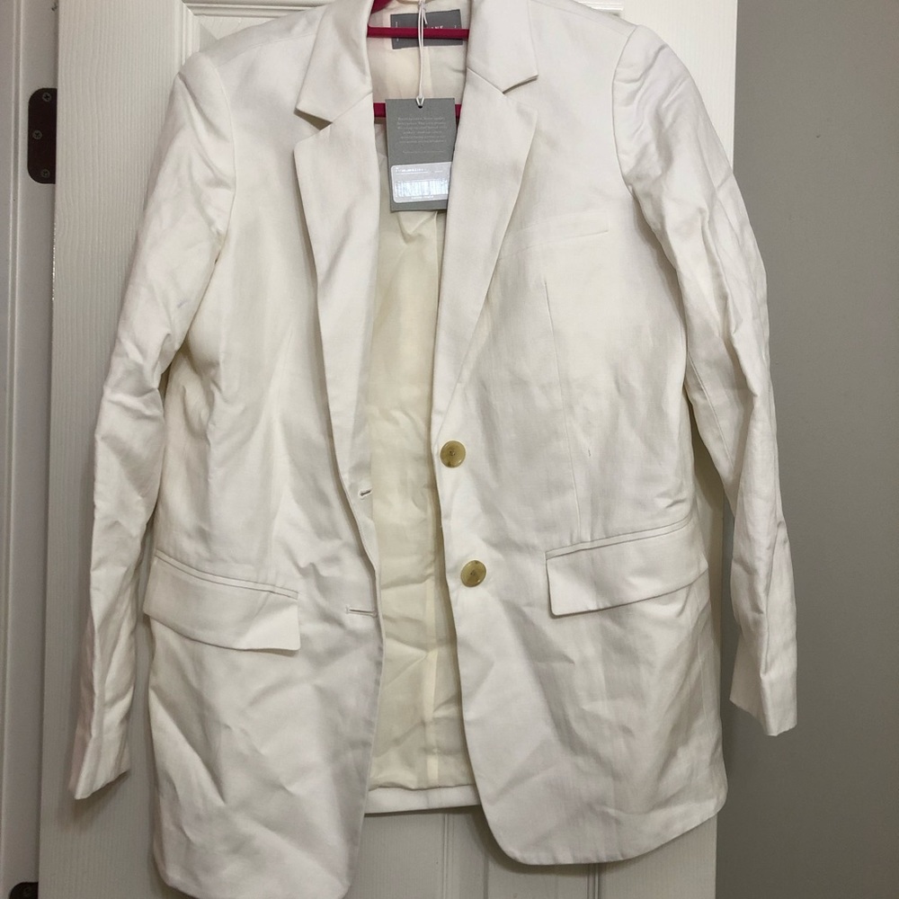 Everlane White Blazer